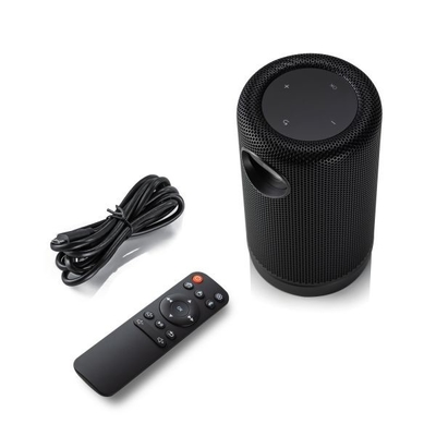 Metallic Smart Pico Projector Fidelity Speaker Android 8.1 For Camping