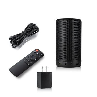 Metallic Smart Pico Projector Fidelity Speaker Android 8.1 For Camping
