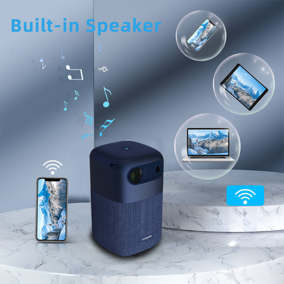 Outdoor / Indoor Rechargeable Mini DLP Projector Smart Android 9.0 Built In 9000mah Battery