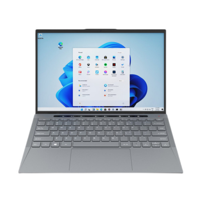 14 inch Portable Laptop Computer TigerLakeU 1115G4 128GB SSD Windows 10 Metallic Grey