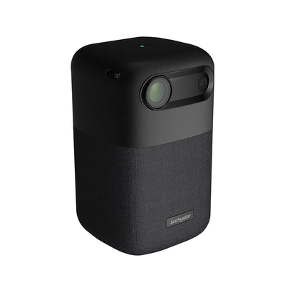 WIFI 2T2R Black Mini Projector 10000MAH Battery For Outdoor Activities Use