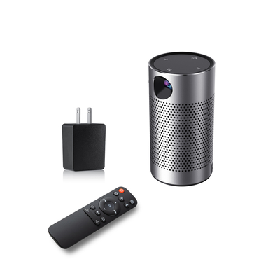 854*480 Mini Wifi Smart Pico Projector Metalic HD DLP Projector 4400maH Battery